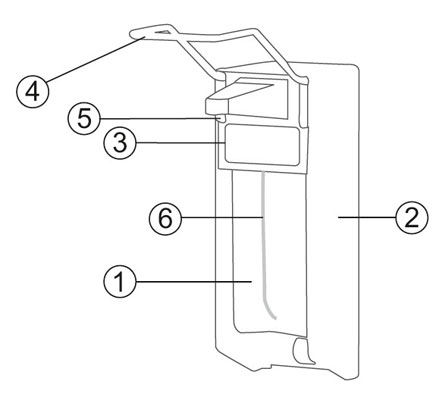 Конструкция дозатора жидкого мыла BXG ESD-1000